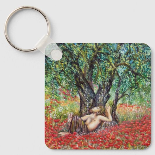 PORTE-CLÉS CHAMPS DE PAN, D'OLIVE ET DE POPPY (Recto)