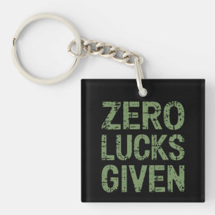 Porte-clés Chance zéro pour la Saint-Patrick hilarante