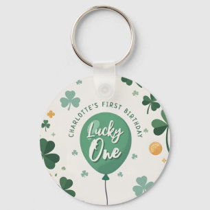 Porte-clés Chanceux 1er anniversaire St Patrick's Day Trèfle