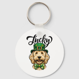 Porte-clés Chanceux chien Goldendoodle Saint-Patrick Enfants