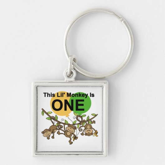 Porte-clés Chandails et cadeaux 1er anniversaire des singes (Devant)