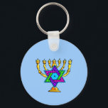 Porte-clés Chandeliers juifs<br><div class="desc">Chandeliers juifs traditionnels symbolisant l'Etoile juive hébraïque et la Lumière. Si vous recherchez des cadeaux juifs,  des idées cadeaux pour Bas et Bar Mitzvah,  des vacances mariages ou juives comme Hanoukka et Pâques,  visitez nos cartes de voeux,  cadeaux pour bébés et cadeaux d'anniversaire.</div>