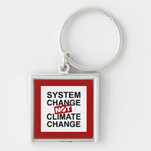 Porte-clés Changement de système et non changement climatiqu