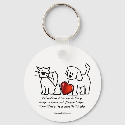 Porte-clés Chanson de la collection Best Friends (Recto)