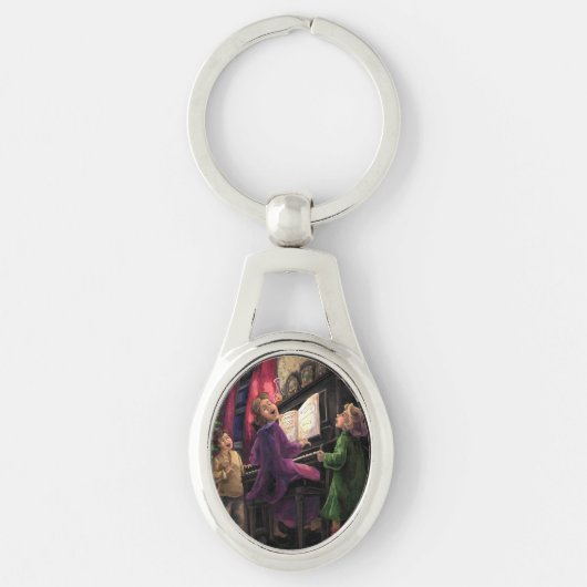 Porte-clés Chant de Noël le long (Devant)