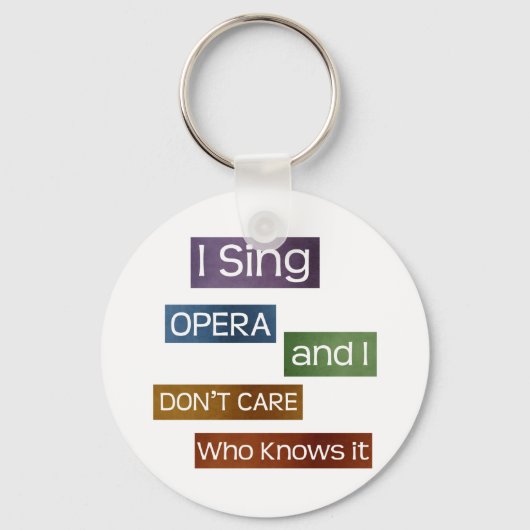Porte-clés Chanteur d'opéra (Recto)