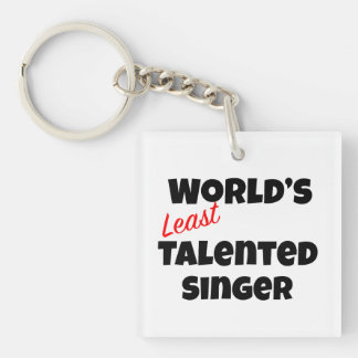 Porte-clés Chanteur le moins talentueux du monde