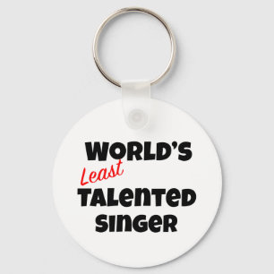 Porte-clés Chanteur le moins talentueux du monde