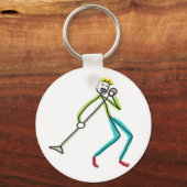 Porte-clés Chanteur Stickman (Recto)