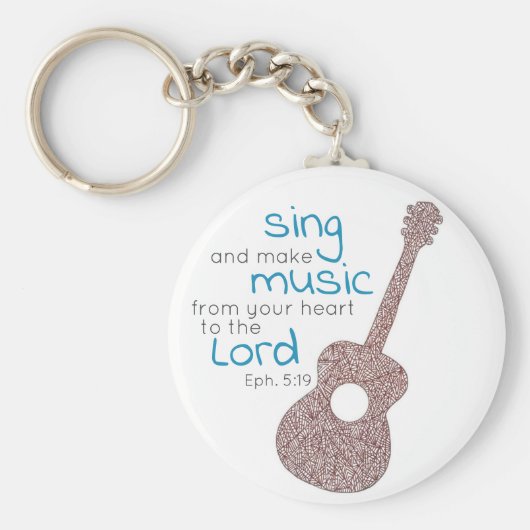 Porte-clés "Chantez Et Faites De La Musique..." Porte - clé d (Devant)