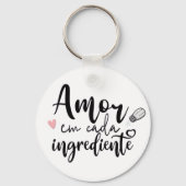 Porte-clés Chapas con texto  (Verso)