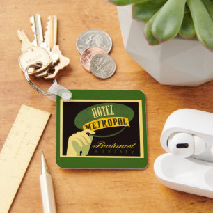 Porte-clés Chapeau de groom vintage pour voyage à Budapest en