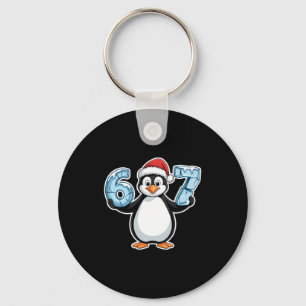 Porte-clés Chapeau de Père Noël Pingouin 67 Numéros Glacés No
