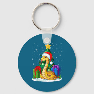 Porte-clés Chapeau de Santa Snake Noël Pyjama Mignon Animal F