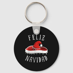 Porte-clés Chapeau de Santa Sombrero Noël Mexique Feliz Navid