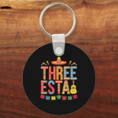 Porte-clés Chapeau mexicain de fiesta pour les 3 ans de Three (Recto)