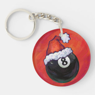Porte-clés Chapeau Rouge de Noël Boule 8