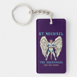 Porte-clés Chapelet de prière catholique Saint Michel Archang
