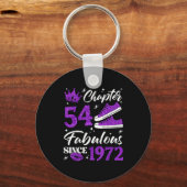 Porte-clés Chapter 54 Fabulous Since 1972 54th Birthday Women (Recto)