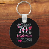 Porte-clés Chapter 70 Fabulous Since 1955 70th Birthday Gift  (Recto)