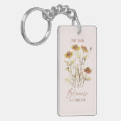 Porte-clés Chaque fleur fleurit dans son propre temps -Floral (Devant gauche)