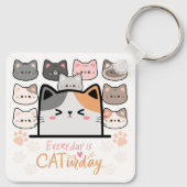 Porte-clés Chaque jour est un jour de chat (Dos)