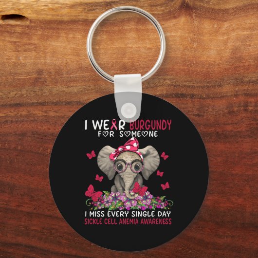 Porte-clés Chaque jour, j'ai raté Sickle Cell Anemia (Recto)