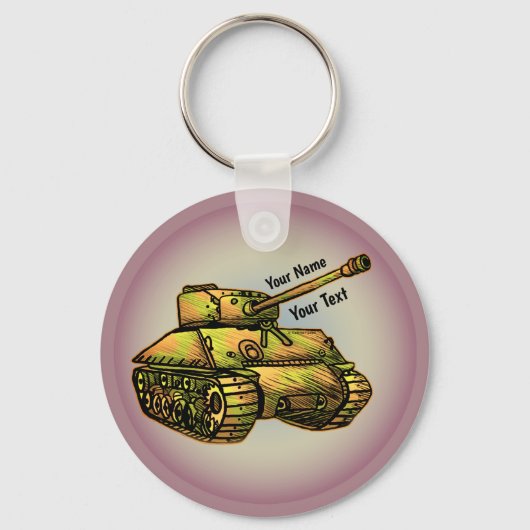 Porte-clés Char Militaire (Recto)