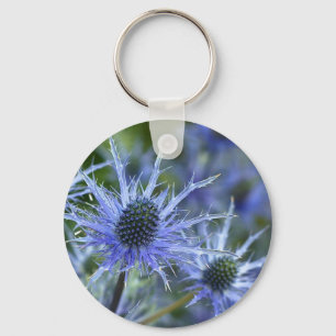 Porte-clés Chardon de mer bleu Holly