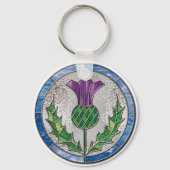 Porte-clés Chardon en verre (Recto)