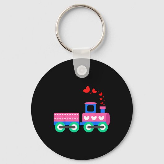 Porte-clés Charges D'Amour Train Saint-Valentin - Train Opéra (Recto)