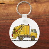 Porte-clés Chargeur arrière de camion-poubelle Porte - clés (Recto)