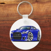 Porte-clés Chargeur de Dodge SRT8 Blue Car (Recto)