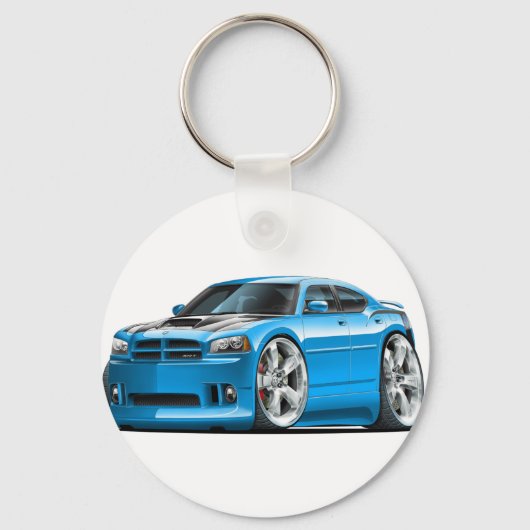 Porte-clés Chargeur Dodge Super Bee Blue Car (Recto)