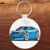 Porte-clés Chargeur Dodge Super Bee Blue Car (Recto)