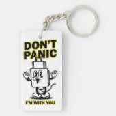 Porte-clés Chargeur mobile de la bande dessinée : Ne pas pani (Dos)
