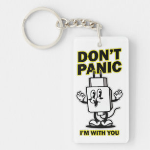 Porte-clés Chargeur mobile de la bande dessinée : Ne pas pani