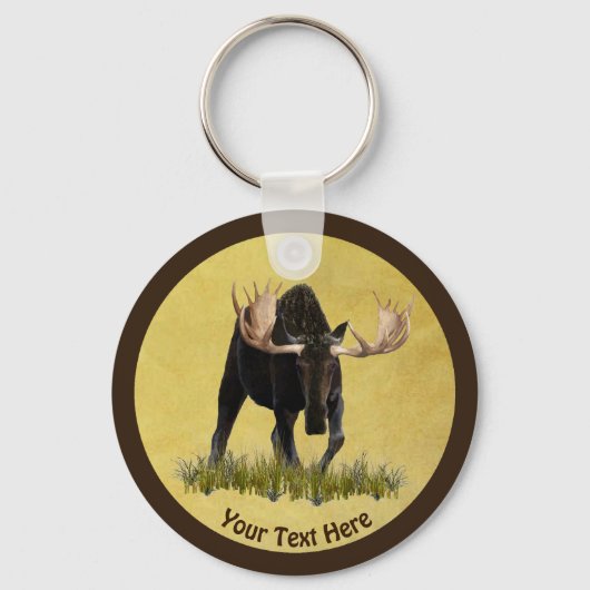 Porte-clés Charging Bull Moose (Recto)