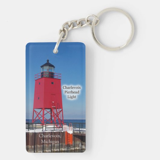 Porte-clés Charlevoix Pierhead Rectangle lumineux porte - clé (Dos)