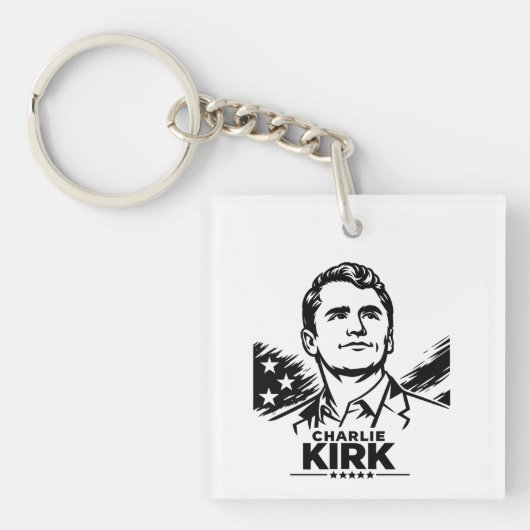 Porte-clés charlie Kirk (Devant)