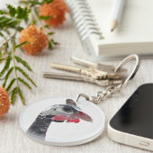 Porte-clés Charlie Round Acrylique (Devant Droit)