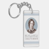 Porte-clés Charlotte Bronte Portrait et citation (Devant gauche)