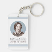 Porte-clés Charlotte Bronte Portrait et citation (Dos)