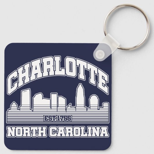 Porte-clés Charlotte, Caroline du Nord (Dos)