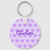 Porte-clés Charlotte en violet (Recto)