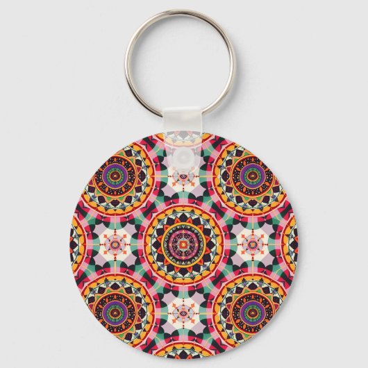 Porte-clés Charmant Motif Mandala (Recto)
