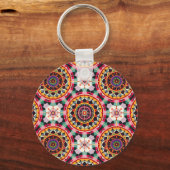 Porte-clés Charmant Motif Mandala (Recto)