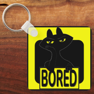 Porte-clés charme Bad Boogie Chat Noir Sarcastique