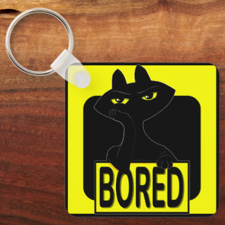 Porte-clés charme Bad Boogie Chat Noir Sarcastique