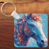 Porte-clés Charme Cartoon Horse Portrait (Recto)